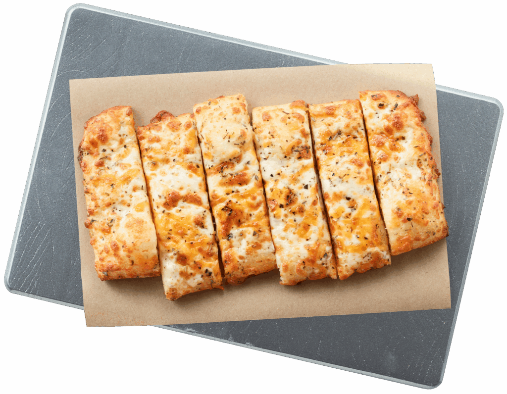 Overhead Cheesy Bread clipped