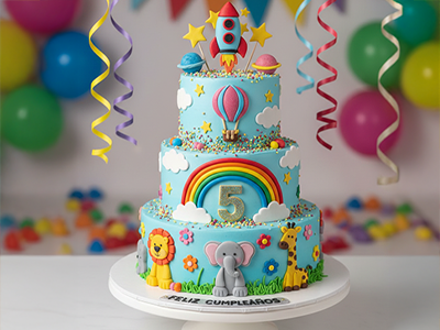 Pastel de 50 Personas